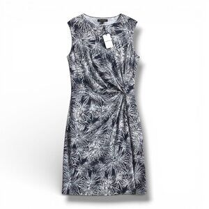 NWT Whistles “Isabella” Iris Print Draped Dress Size 10